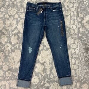 NWT Banana Republic Mid Rise Skinny Fit Dark Blue Jeans